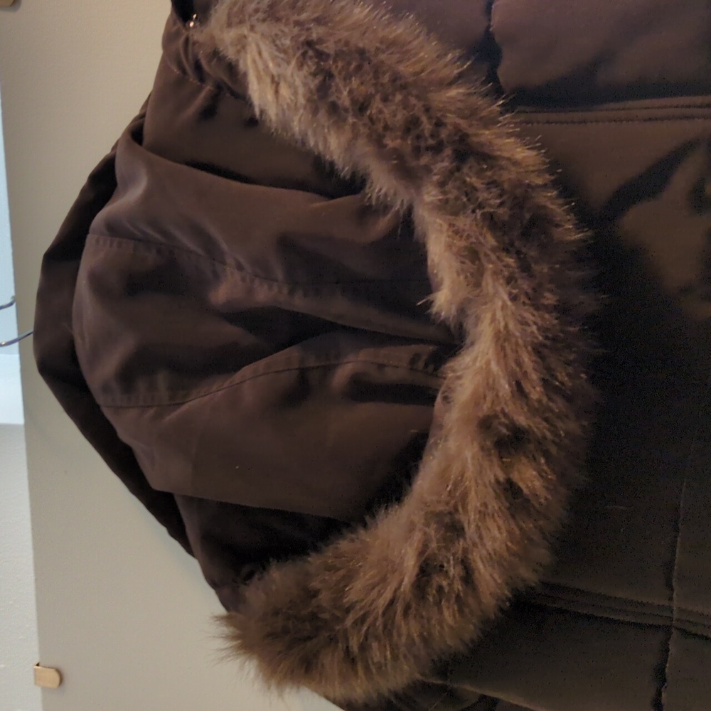 Giorgio Miranda brown coat size Medium.  Removable zippered hood